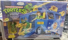 Teenage Mutant Ninja Turtles Playmates Channel 6 Newsvan with April 1992
